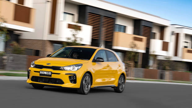 Kia rio yellow