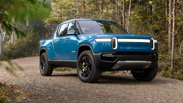 Rivian R1T 2022 blue front