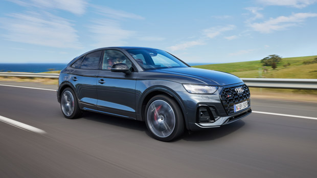 Audi SQ5 Sportback 2022 grey side profile