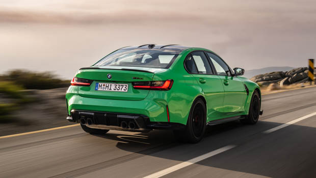 2023 BMW M3 CS rear 3/4 witness using shot