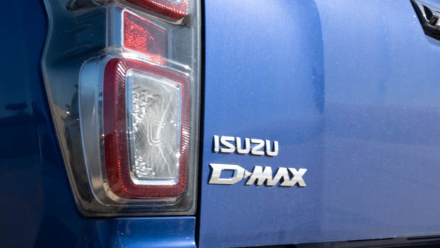 Isuzu stockton shoreline Isuzu D-Max blue rear badging