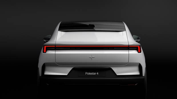 Polestar 4 rear attitude shaded background