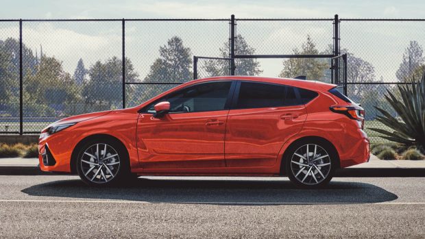 2024 Subaru Impreza red side attitude