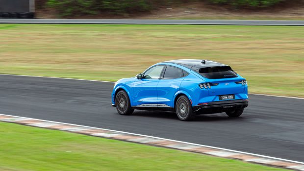 Ford Mustang Mach-E GT 2023 rear riding