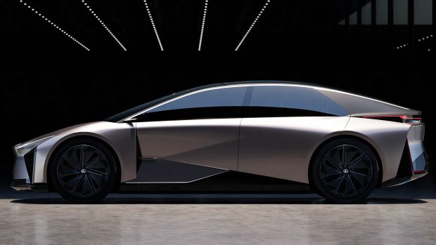 Lexus LF ZC electrical BEV thought 2024 side attitude