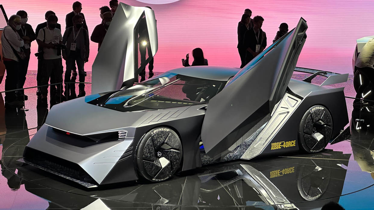 Sacrilege or superstar? Nissan’s mad 1000kW Hyper Force scissor-door concept previews the electric GT-R of the future 