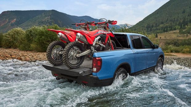 2024 Honda Ridgeline Trailsport rear water crossing