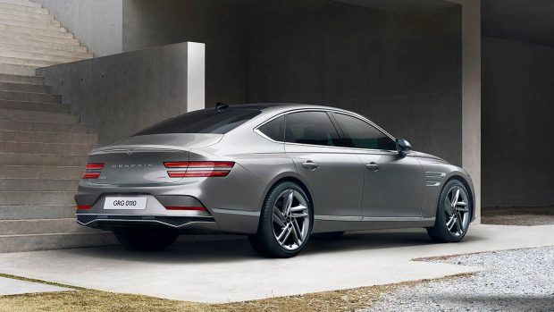 2024 Genesis G80 facelift rear 3/4