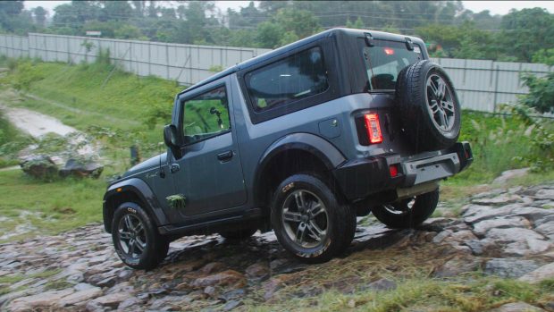 Mahindra Thar prototype 2024 rear