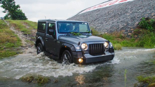 Mahindra Thar prototype 2024 river 2