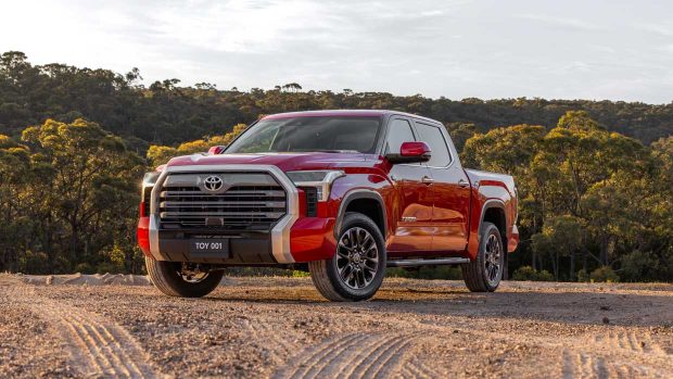 Toyota Tundra Restricted 2024 front 3/4 filth silent