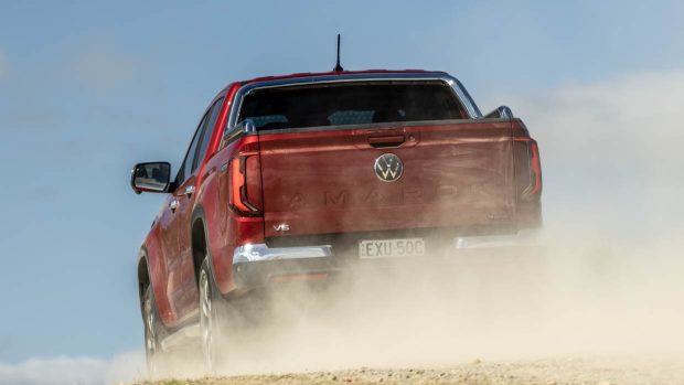 2024 Volkswagen Amarok Kind driving on grime highway 2