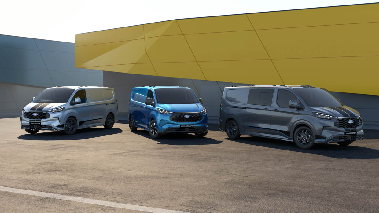 Ford Transit Custom 2024 Sport and Sport Double Cab variants added to