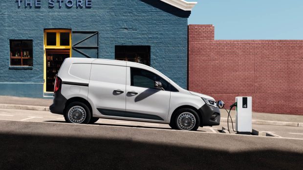 2024 Renault Kangoo E-Tech charging on aspect highway