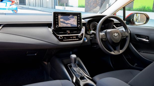 2020 Toyota Corolla Ascent Sport hybrid interior