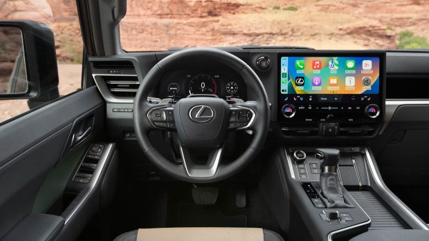 2024 Lexus GX interior shot with conceal and guidance wheel