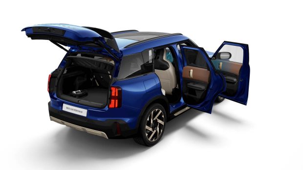 2024 Mini Countryman rear 3/4 doors open shot