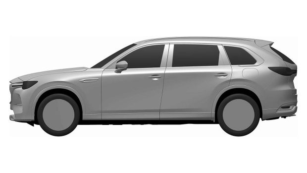 Mazda CX 80 2024 patent image side profile 2 1