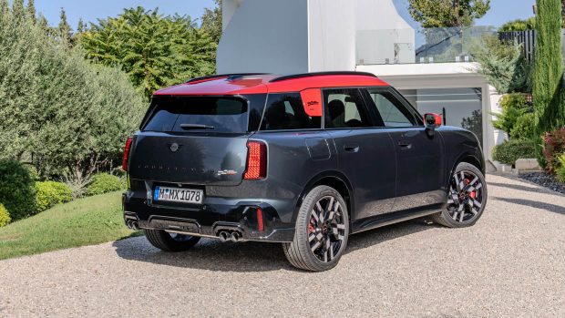 2024 Mini Countryman JCW rear 3/4 static shot