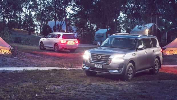 2024 Nissan Patrol duo lights on camping