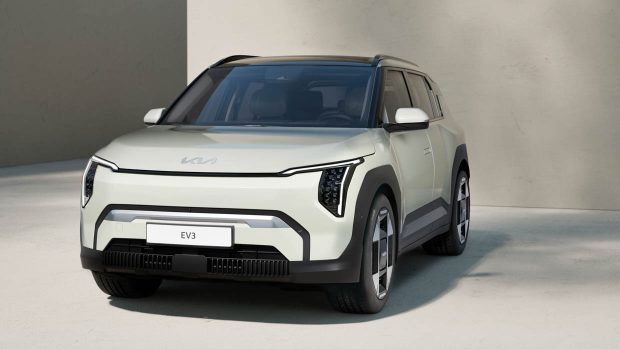 2025 Kia EV3 entrance angle static shot