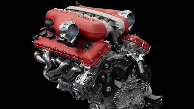 2023 Ferrari Purosangue V12 engine