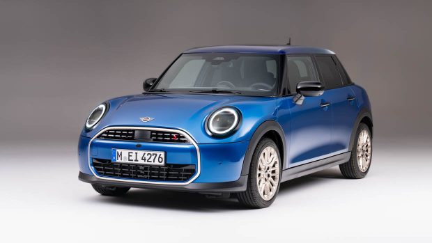 2024 Mini Cooper five-door front 3/4 static image