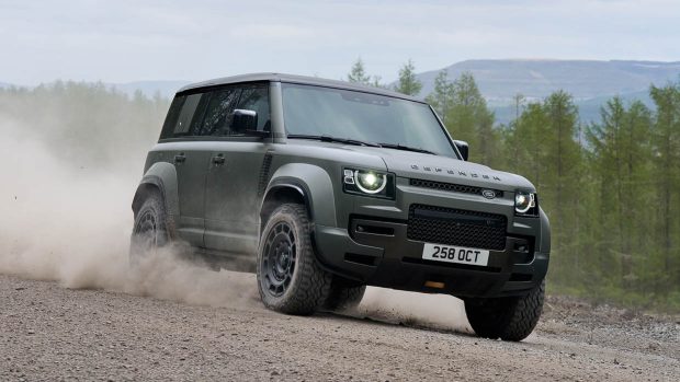 2025 Land Rover Defender Octa driving shot