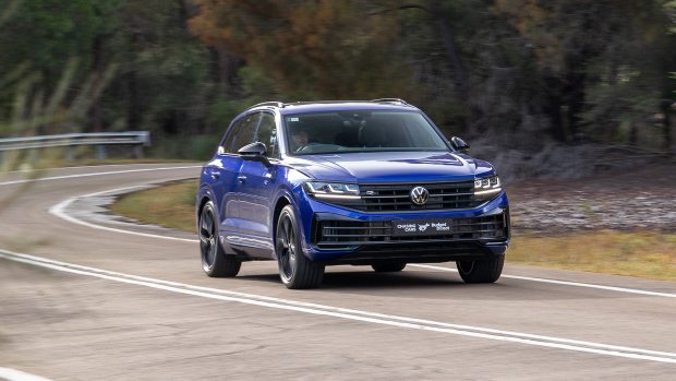 Volkswagen Touareg R 2024 driving front 2