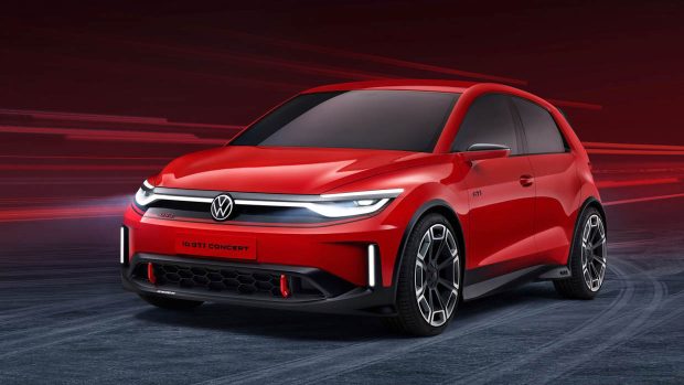 2024 Volkswagen ID GTI idea red front 3/4