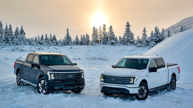 2022 Ford F-150 Lightning duo shot