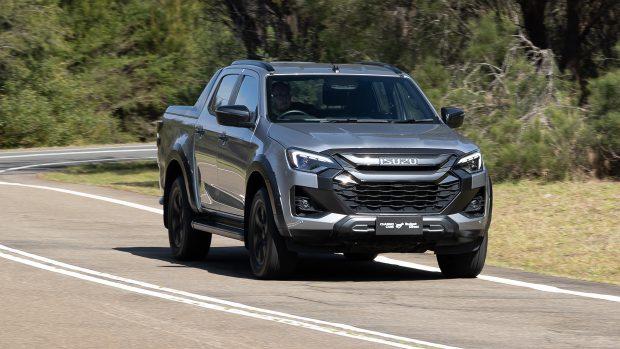 2024 Isuzu D-Max X-Terrain front 3/4 driving shot 2