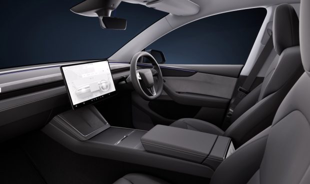 2025 Tesla Model Y web interior