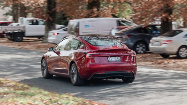 Tesla Model 3 Lengthy fluctuate 2024 EVOTY rear